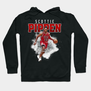 Scottie Pippen Basketball Legend Signature Vintage Retro 80s 90s Bootleg Rap Style Hoodie